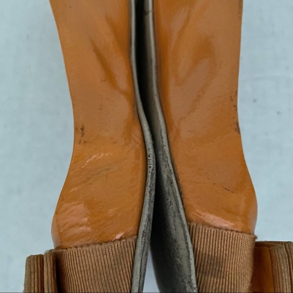 Ferragamo Varina Flat Apricot Patent Leather - Picture 8 of 15